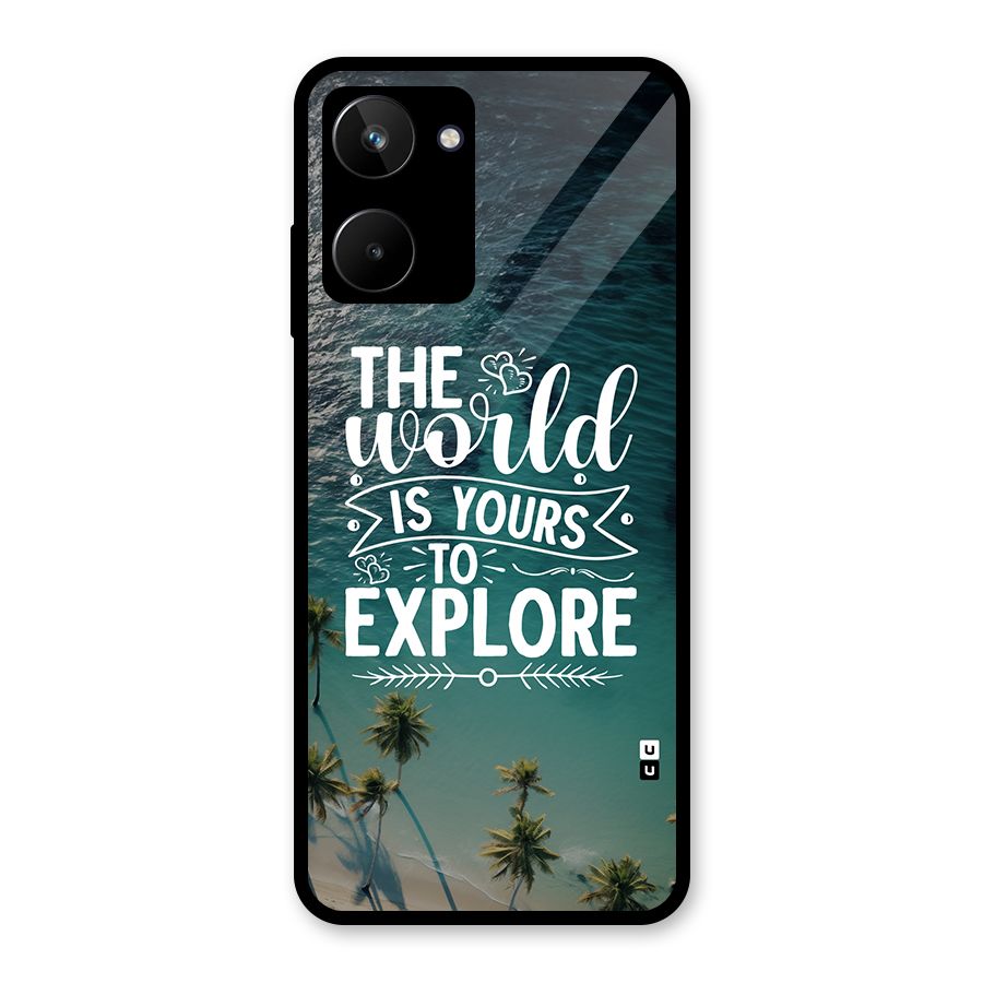 World To Explore Glass Back Case for Realme 10