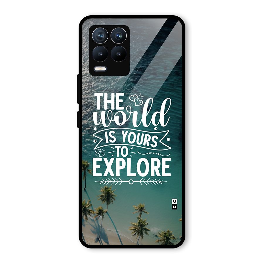 World To Explore Glass Back Case for Realme 8