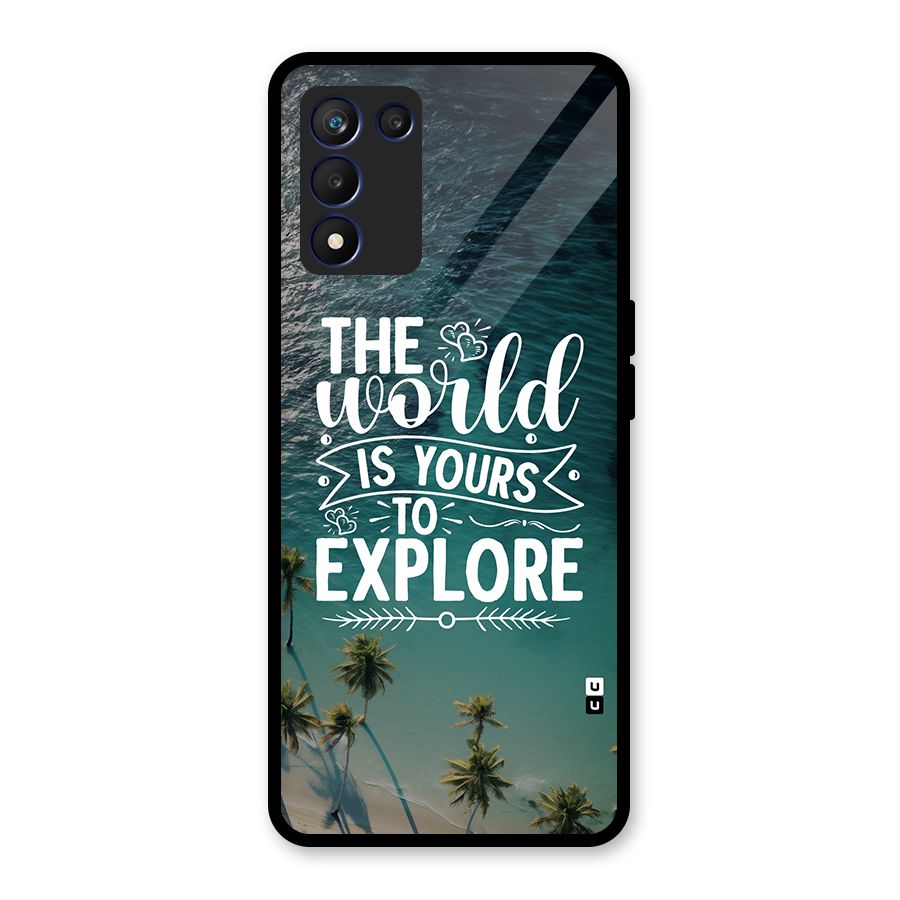 World To Explore Glass Back Case for Realme 9 5G Speed