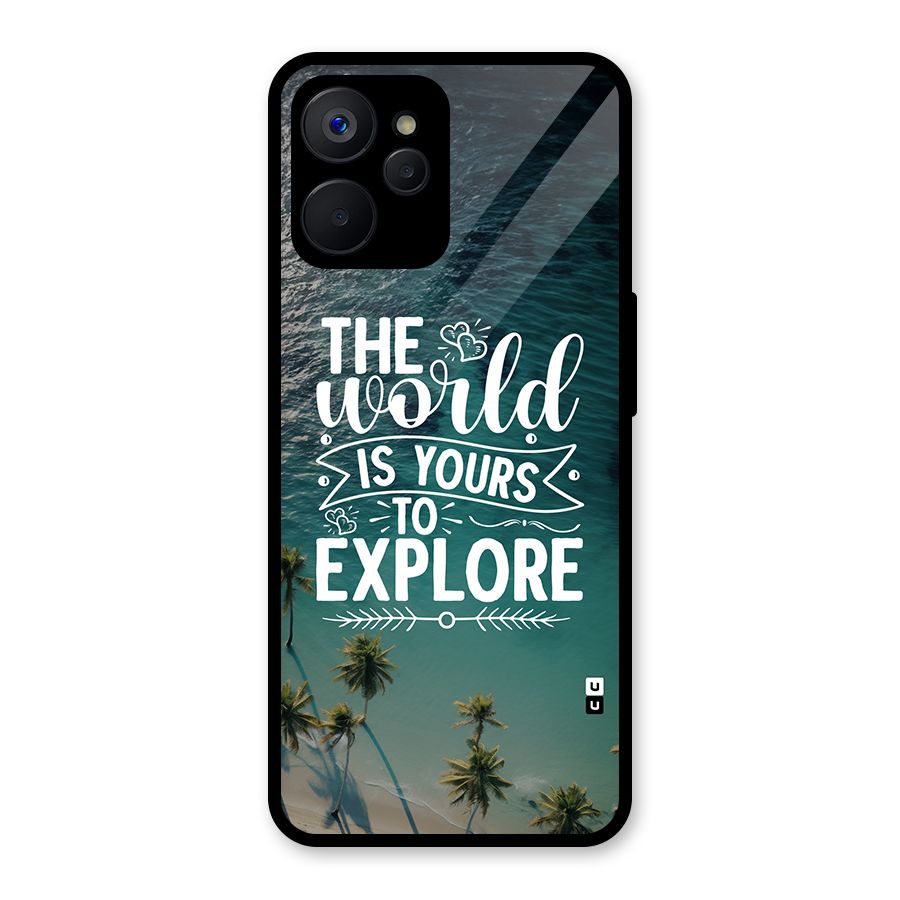 World To Explore Glass Back Case for Realme 9i 5G