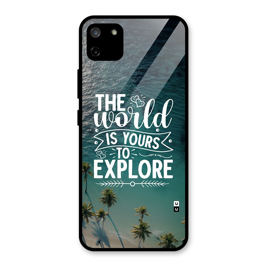 World To Explore Glass Back Case for Realme C11
