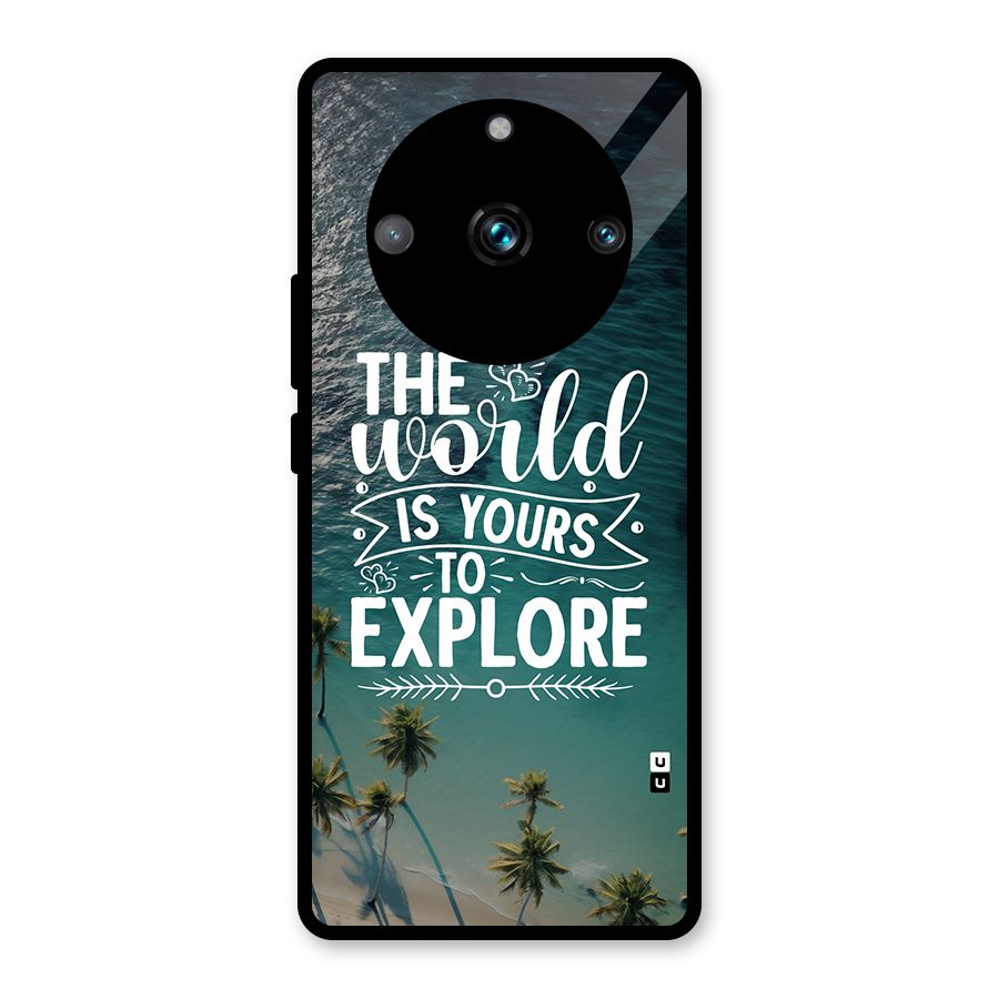 World To Explore Glass Back Case for Realme Narzo 60 Pro