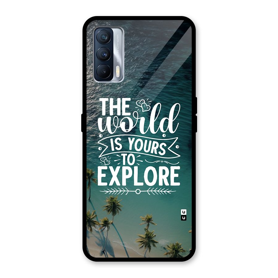 World To Explore Glass Back Case for Realme X7