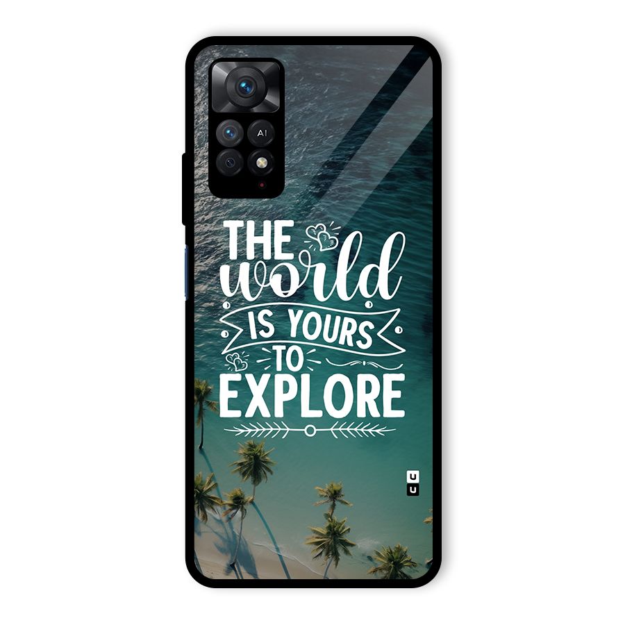 World To Explore Glass Back Case for Redmi Note 11 Pro Plus 5G