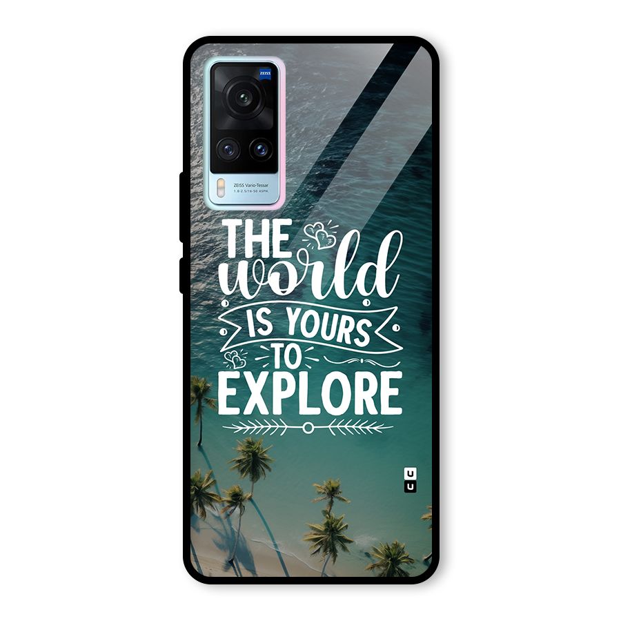 World To Explore Glass Back Case for Vivo X60