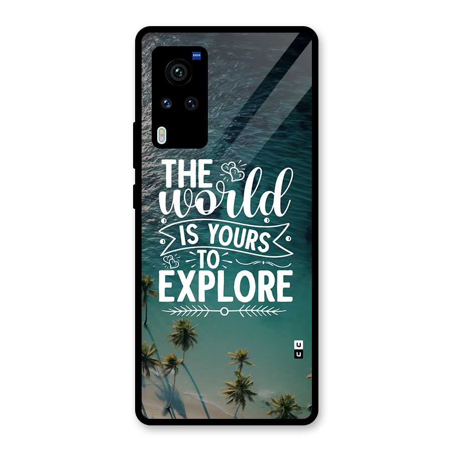 World To Explore Glass Back Case for Vivo X60 Pro