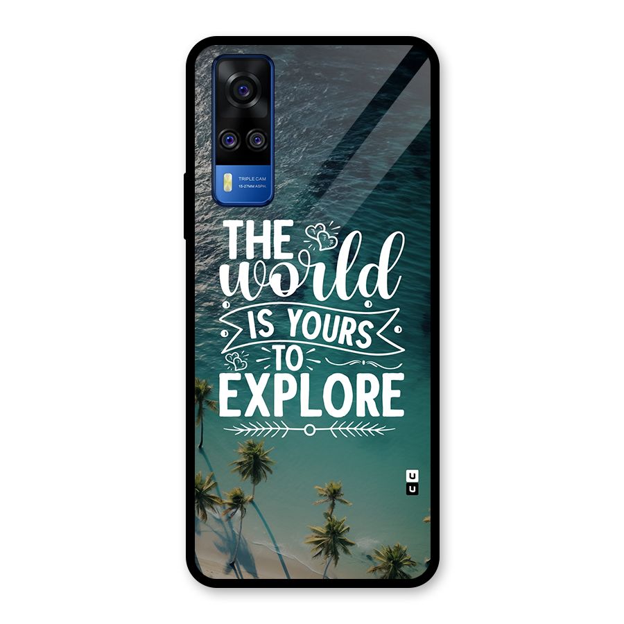 World To Explore Glass Back Case for Vivo Y31