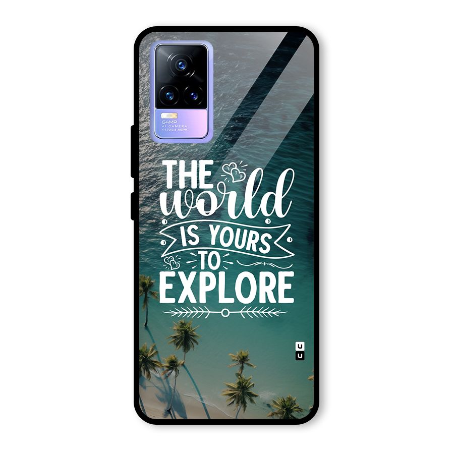 World To Explore Glass Back Case for Vivo Y73