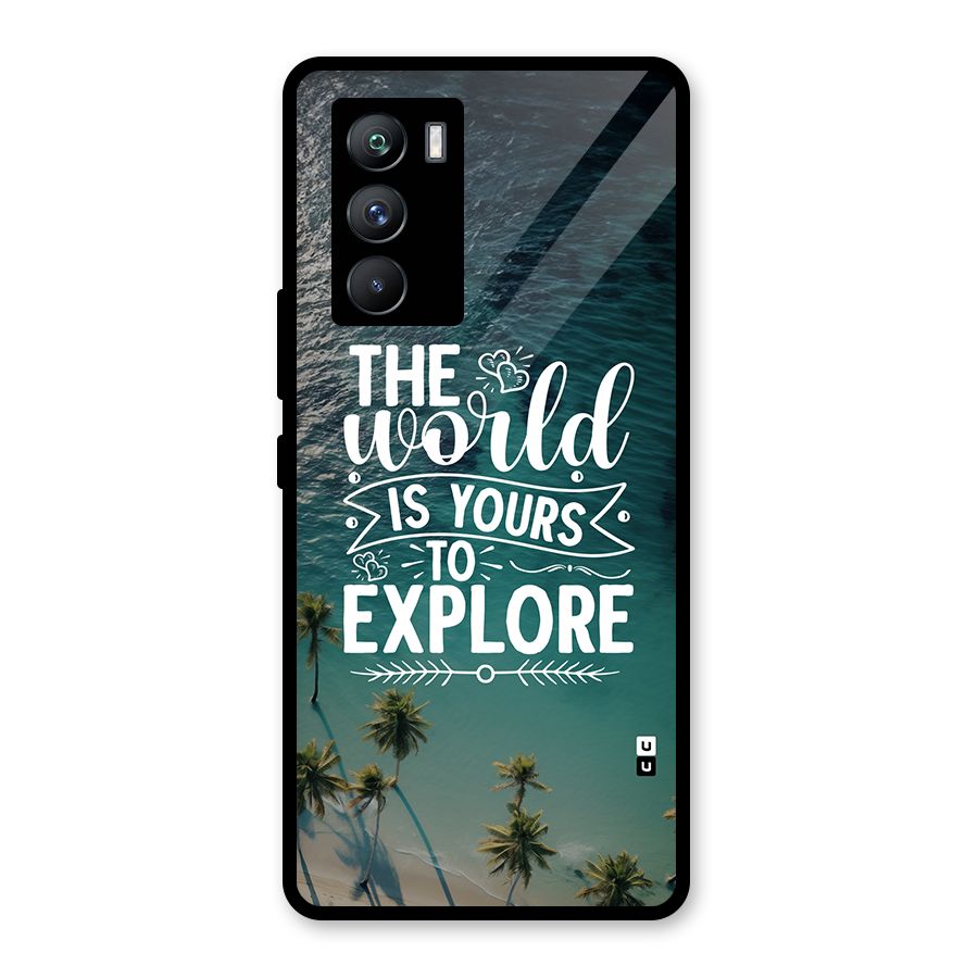 World To Explore Glass Back Case for Vivo iQOO 9 SE
