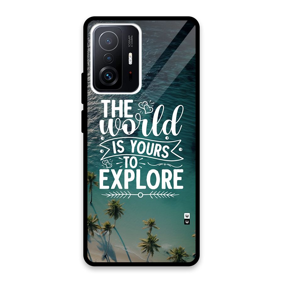 World To Explore Glass Back Case for Xiaomi 11T Pro