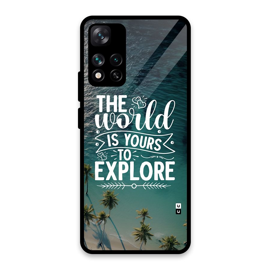 World To Explore Glass Back Case for Xiaomi 11i 5G