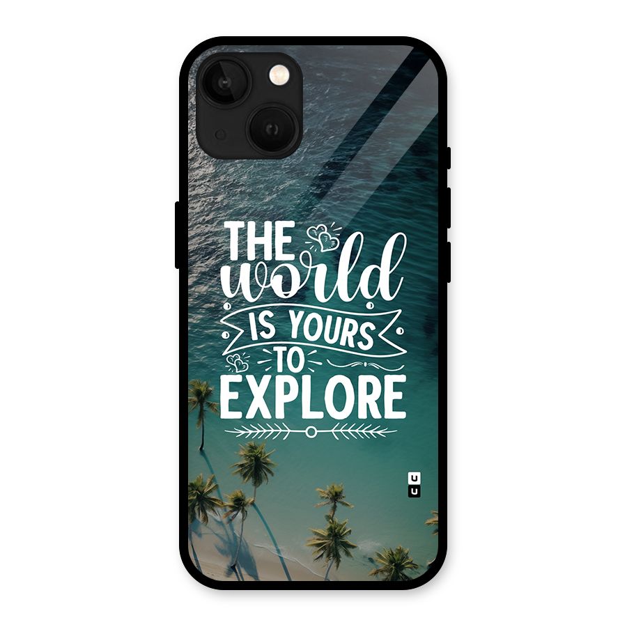 World To Explore Glass Back Case for iPhone 13