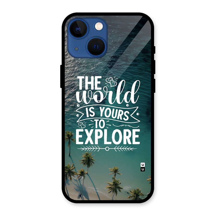 World To Explore Glass Back Case for iPhone 13 Mini
