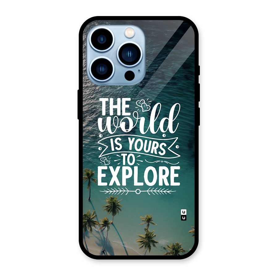 World To Explore Glass Back Case for iPhone 13 Pro