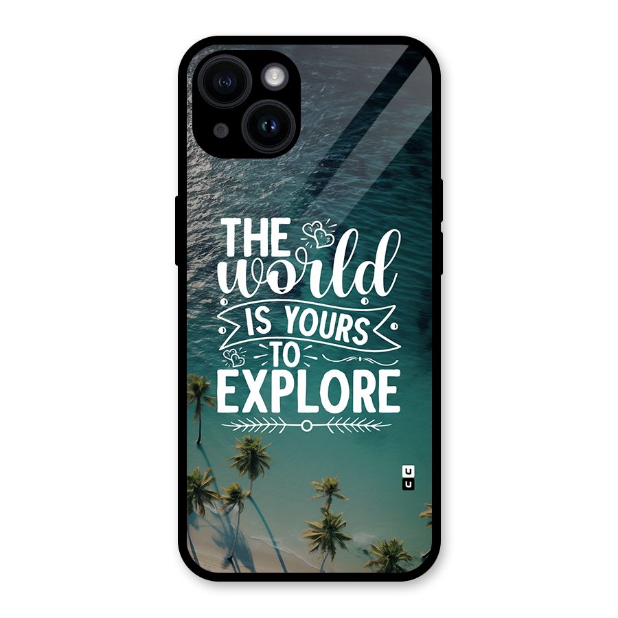 World To Explore Glass Back Case for iPhone 14