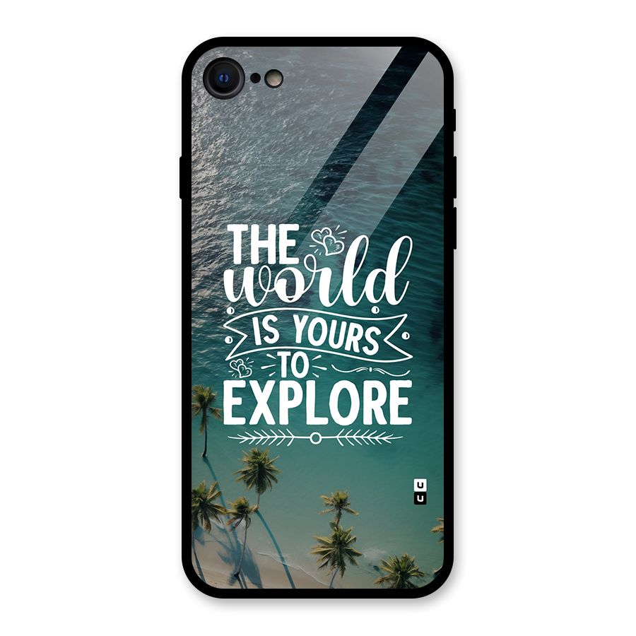 World To Explore Glass Back Case for iPhone 7