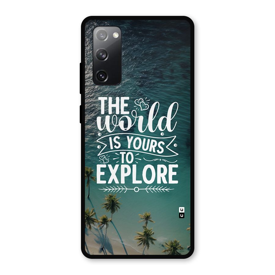 World To Explore Metal Back Case for Galaxy S20 FE