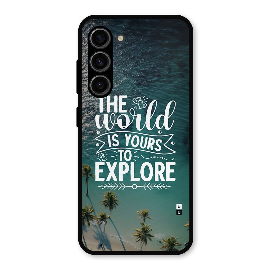 World To Explore Metal Back Case for Galaxy S23