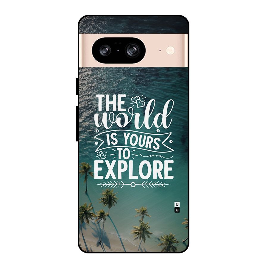 World To Explore Metal Back Case for Google Pixel 8