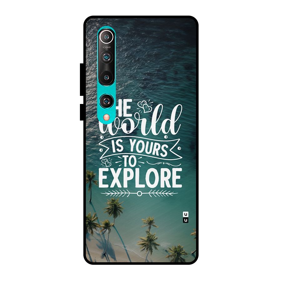 World To Explore Metal Back Case for Mi 10