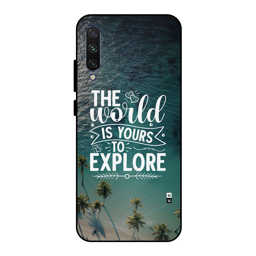 World To Explore Metal Back Case for Mi A3