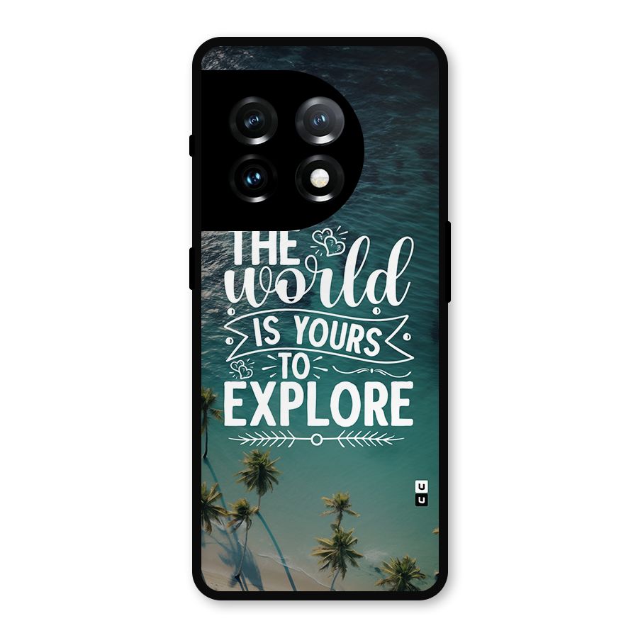 World To Explore Metal Back Case for OnePlus 11