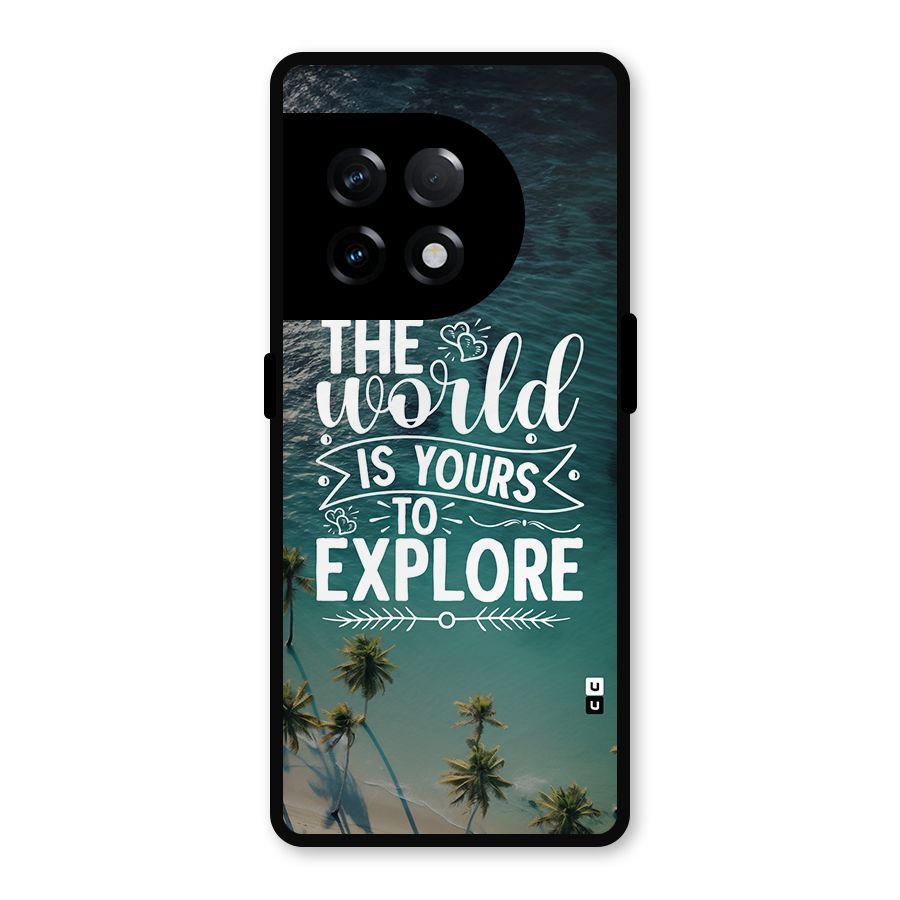World To Explore Metal Back Case for OnePlus 11R