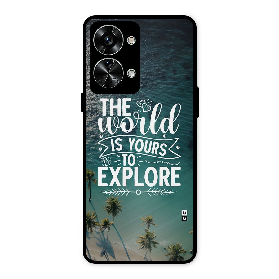 World To Explore Metal Back Case for OnePlus Nord 2T