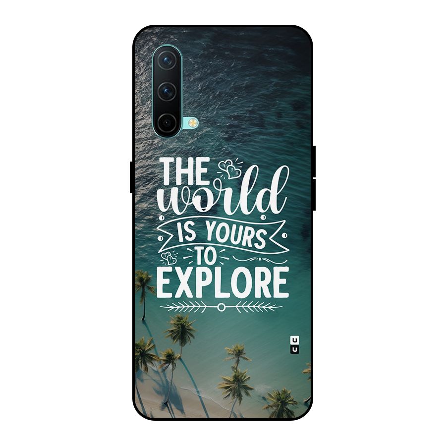 World To Explore Metal Back Case for OnePlus Nord CE 5G