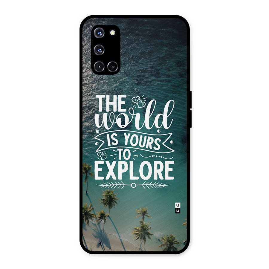 World To Explore Metal Back Case for Oppo A52