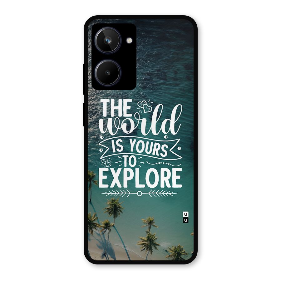 World To Explore Metal Back Case for Realme 10