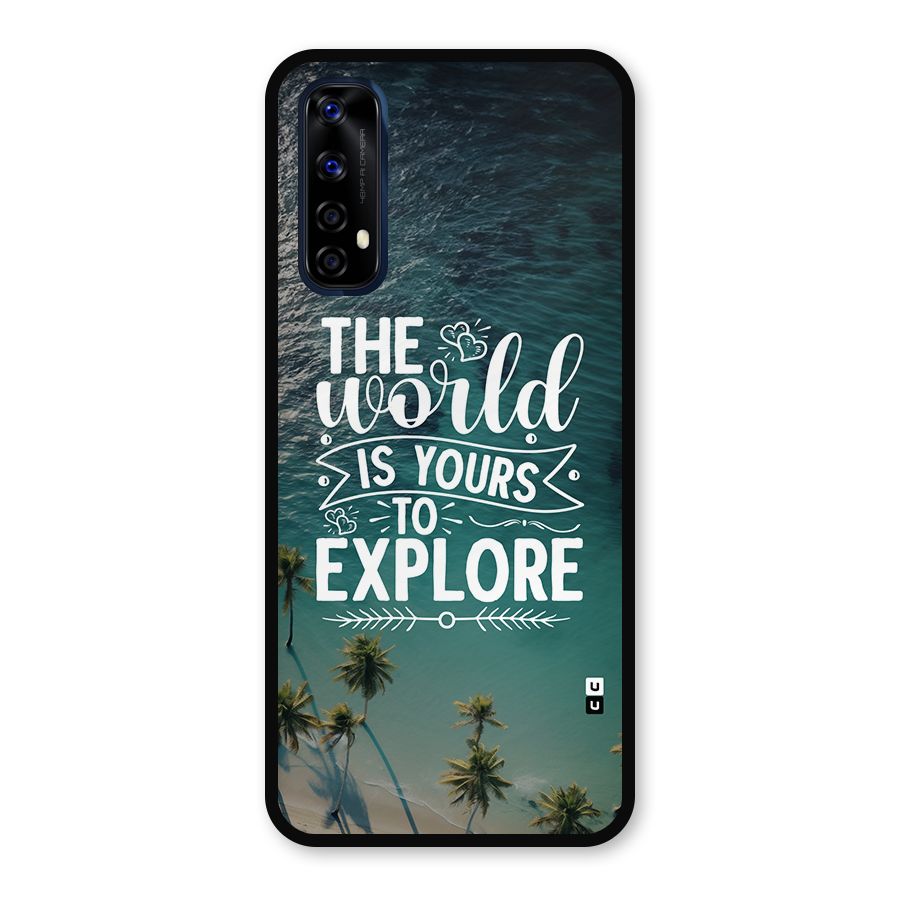 World To Explore Metal Back Case for Realme 7