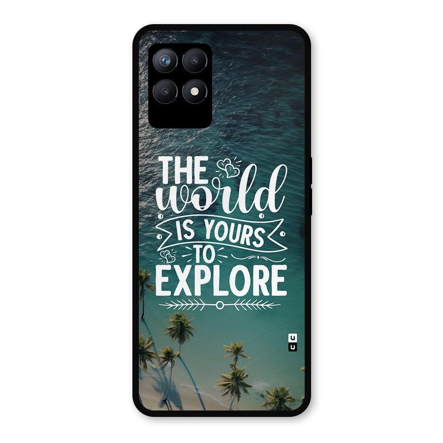 World To Explore Metal Back Case for Realme 8i
