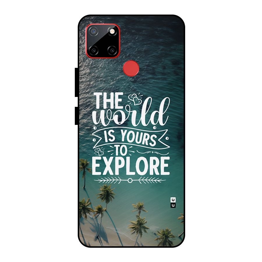 World To Explore Metal Back Case for Realme C12