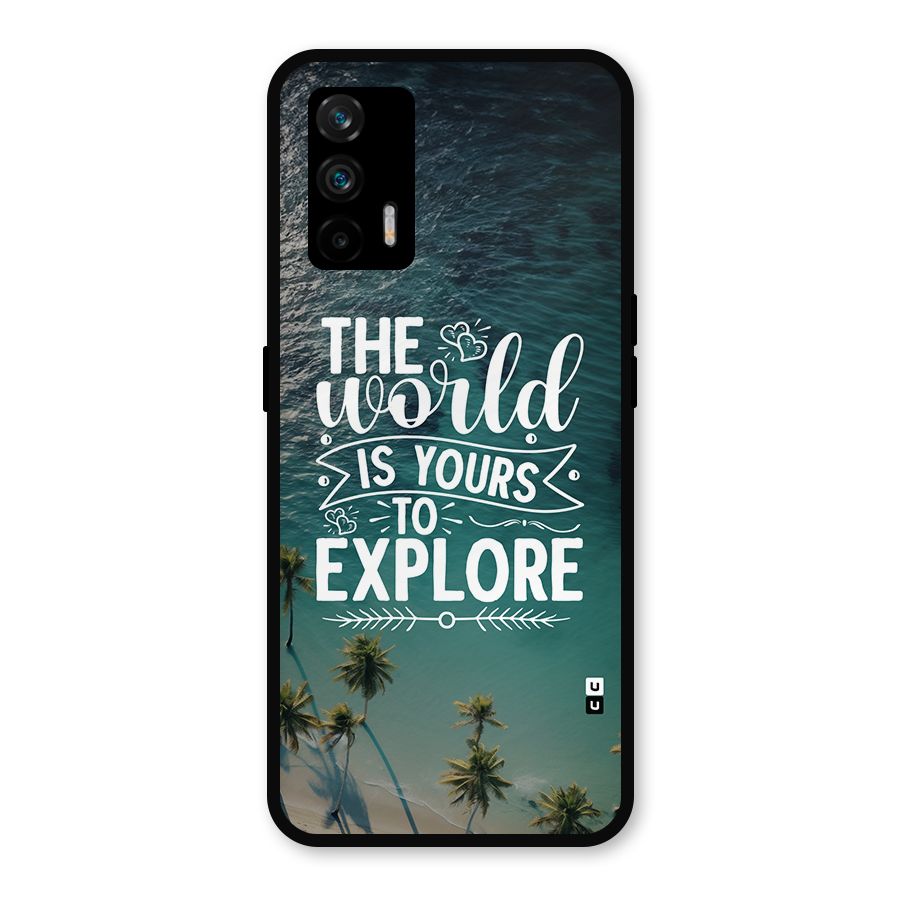 World To Explore Metal Back Case for Realme GT 5G