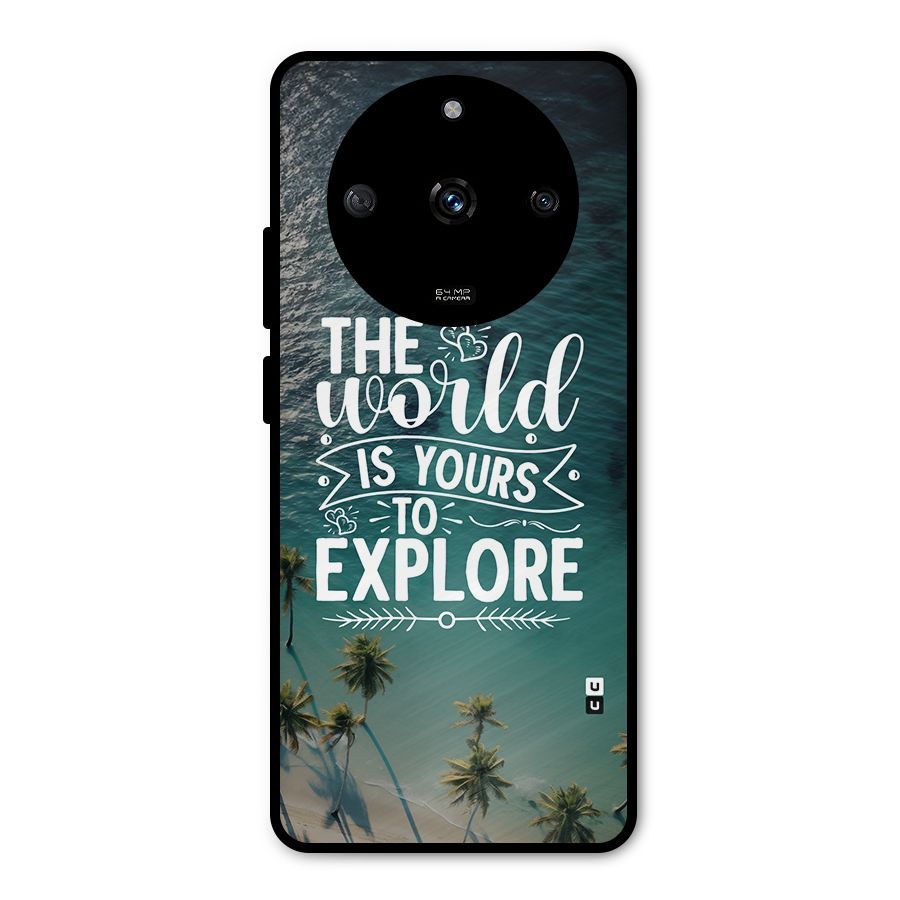World To Explore Metal Back Case for Realme Narzo 60 5G