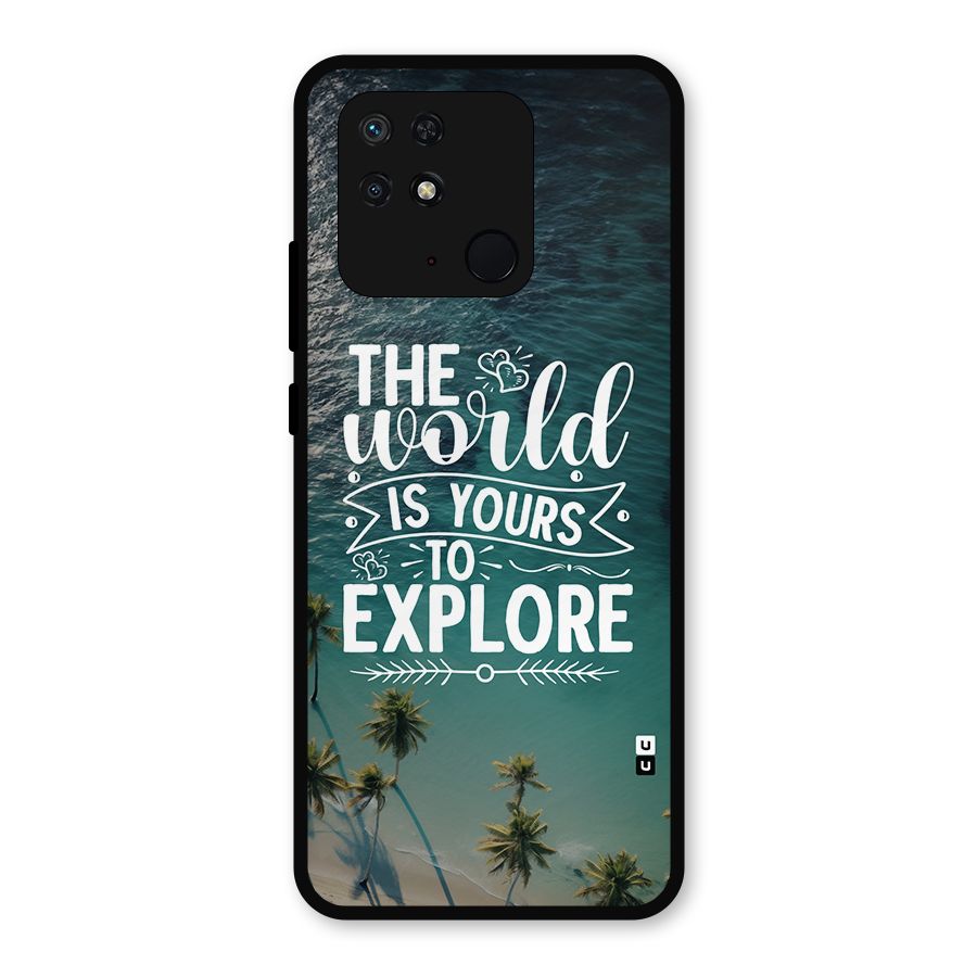 World To Explore Metal Back Case for Redmi 10