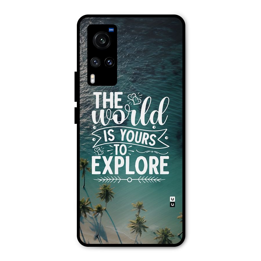 World To Explore Metal Back Case for Vivo X60