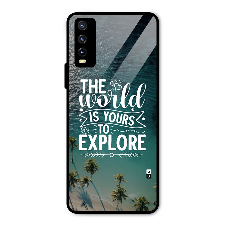 World To Explore Metal Back Case for Vivo Y20