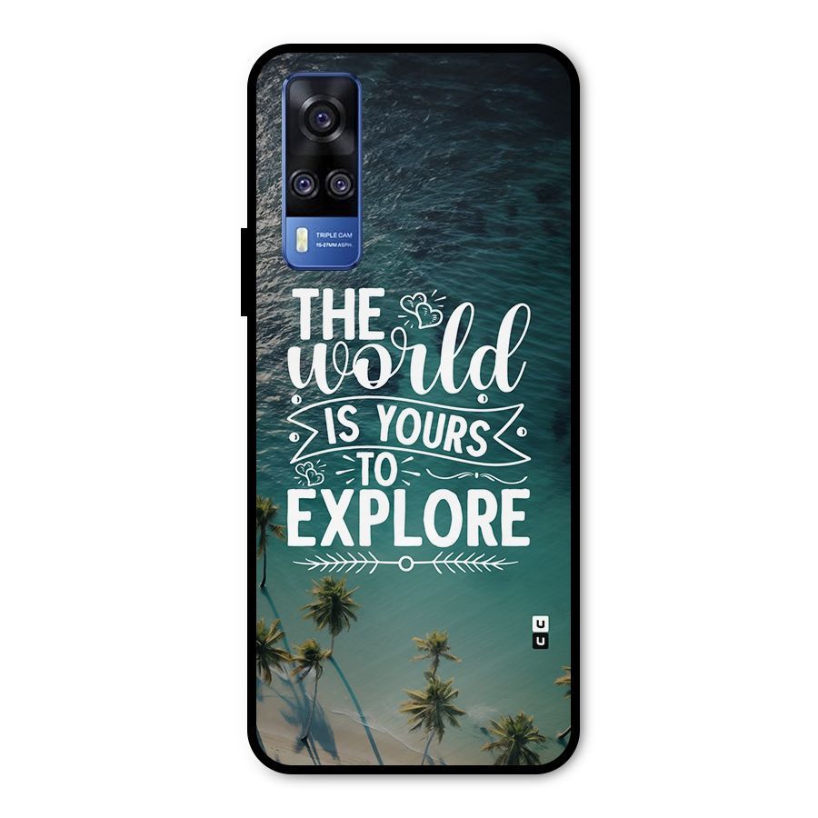 World To Explore Metal Back Case for Vivo Y31