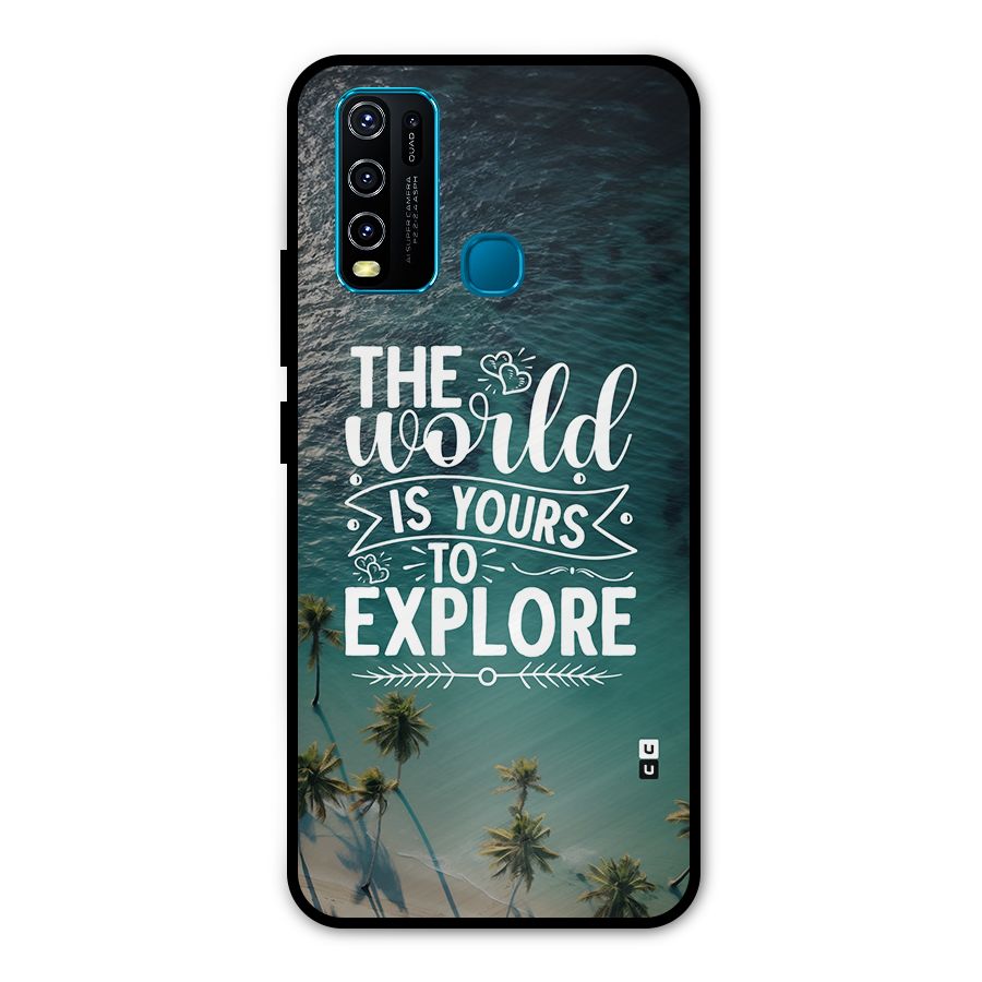 World To Explore Metal Back Case for Vivo Y50