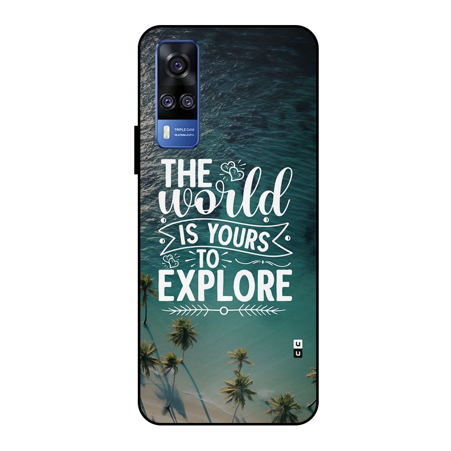 World To Explore Metal Back Case for Vivo Y51