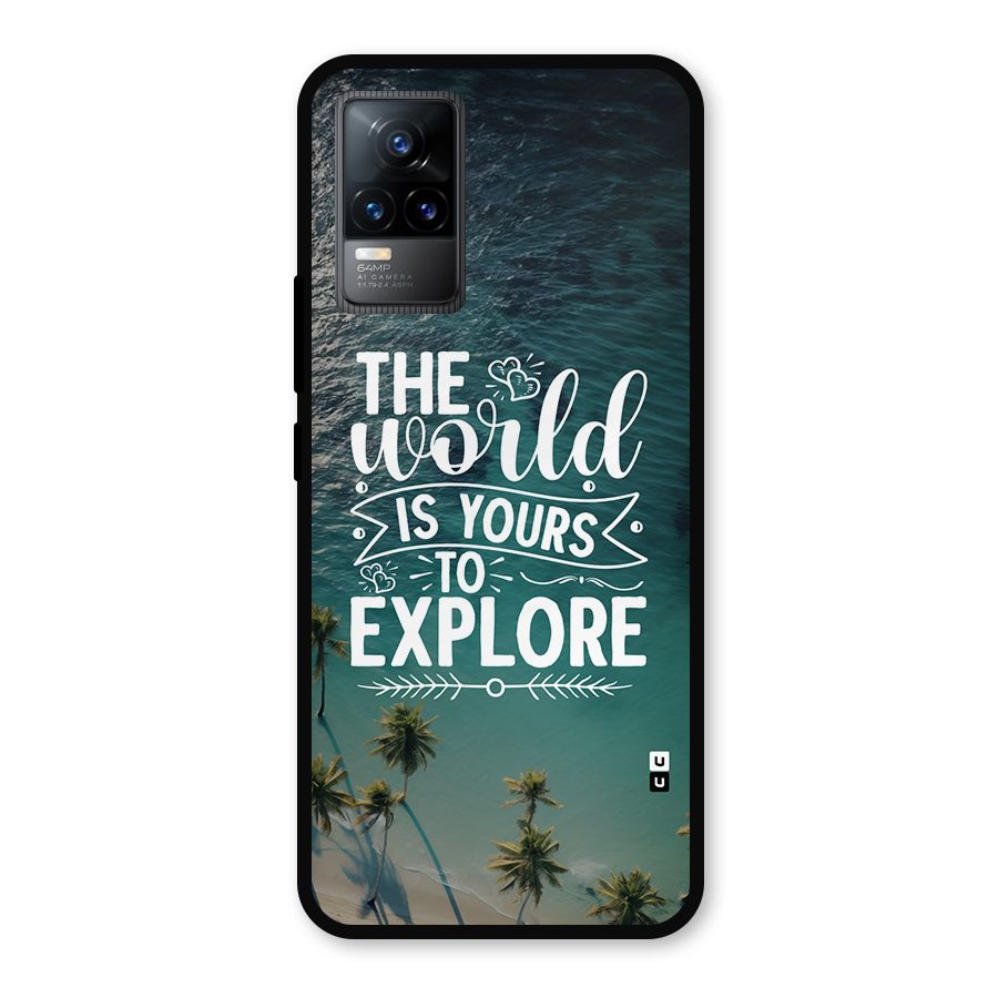 World To Explore Metal Back Case for Vivo Y73