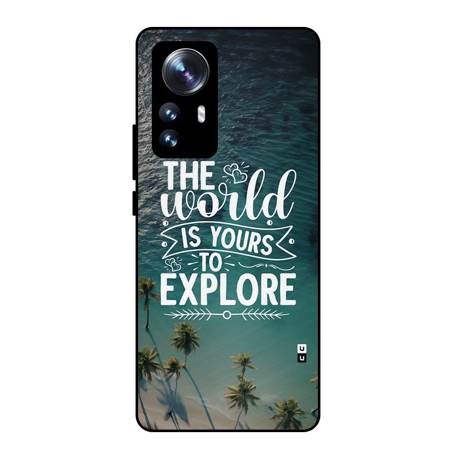 World To Explore Metal Back Case for Xiaomi 12 Pro