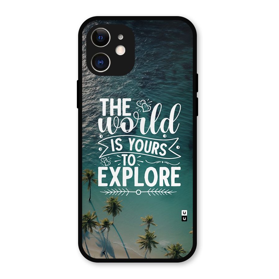 World To Explore Metal Back Case for iPhone 12