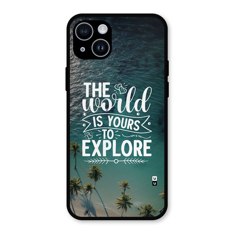 World To Explore Metal Back Case for iPhone 14