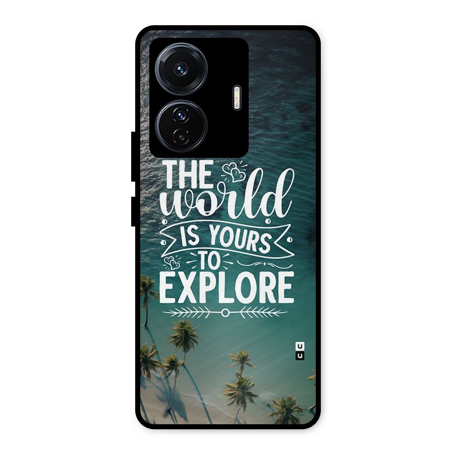 World To Explore Metal Back Case for iQOO Z6