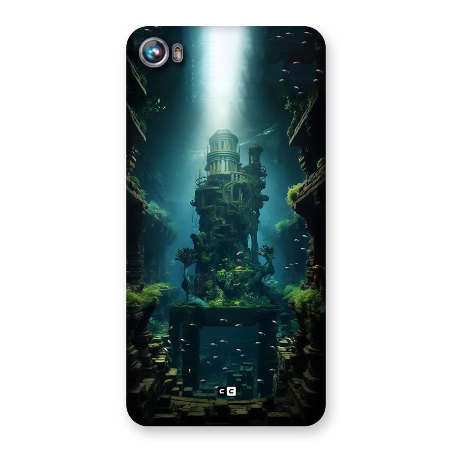World Under Water Back Case for Canvas Fire 4 (A107)