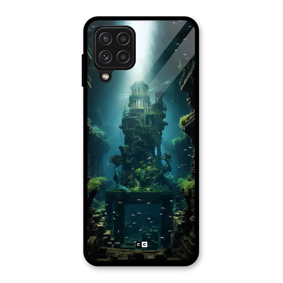 World Under Water Glass Back Case for Galaxy A22 4G