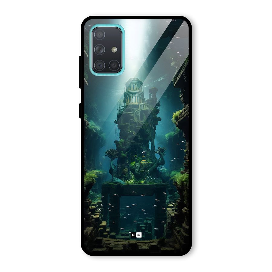 World Under Water Glass Back Case for Galaxy A71